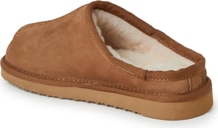 Dearfoams Little Girls Fireside by Dempsey Genuine Shearling Clog Slipper - Image 2