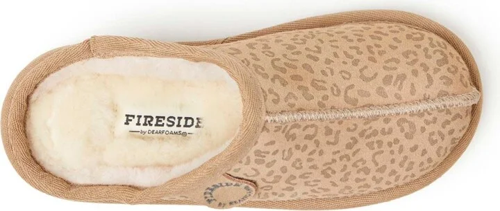 Dearfoams Little Girls Fireside by Dempsey Genuine Shearling Clog Slipper - Image 8