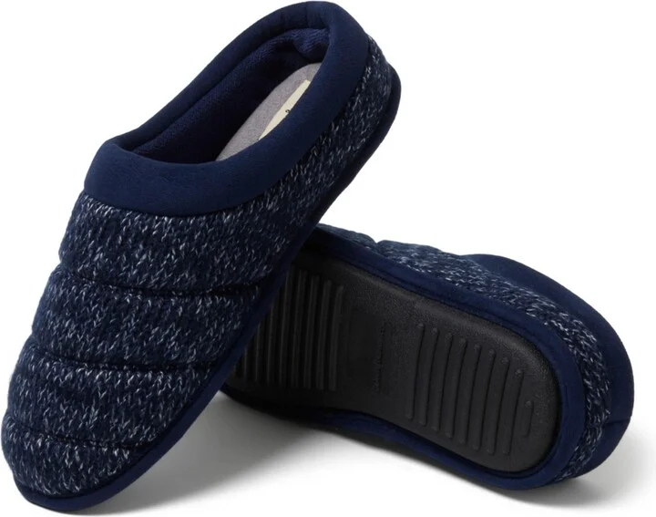 Dearfoams Men's Asher Marled Knit Clog House Slipper - Image 3