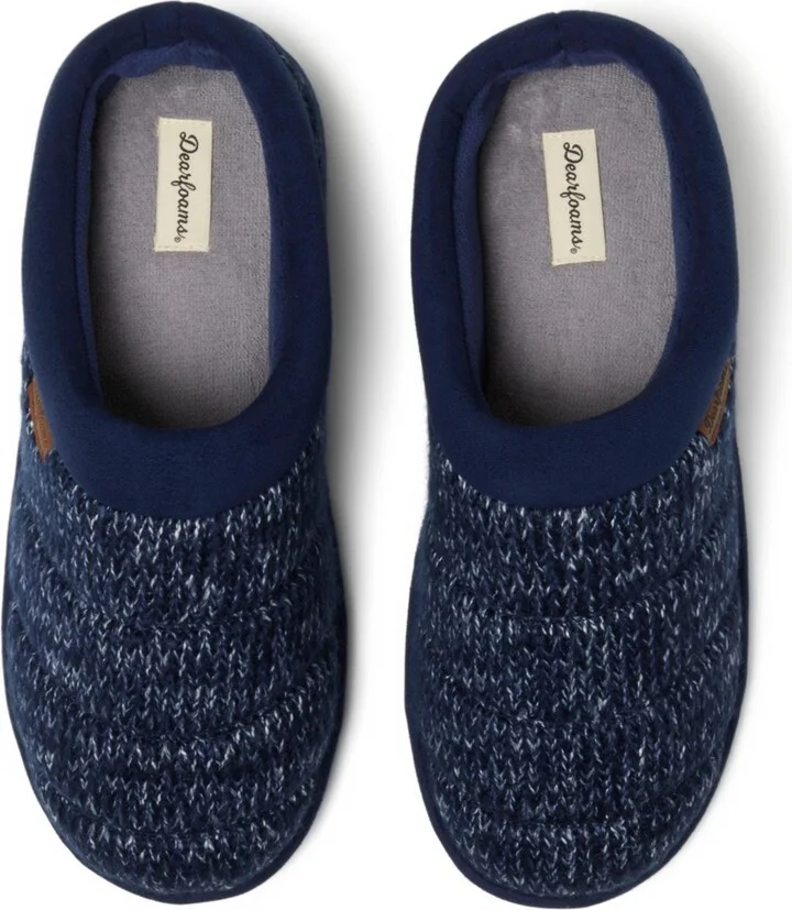 Dearfoams Men's Asher Marled Knit Clog House Slipper - Image 4