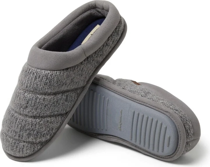Dearfoams Men's Asher Marled Knit Clog House Slipper - Image 7