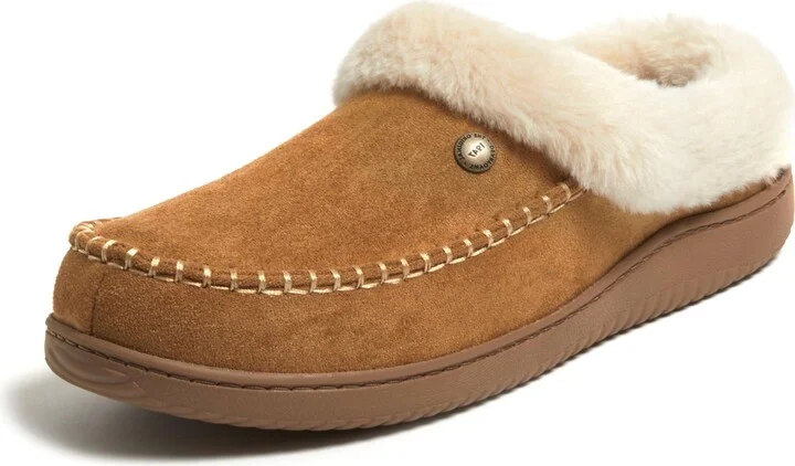 Dearfoams Men's Baro Indoor Outdoor House Shoe Memeory Foam Clog Slipper