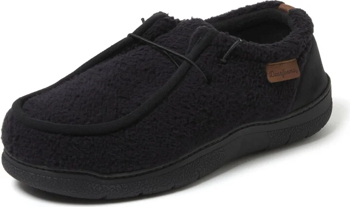 Dearfoams Men's Bennett Indoor/Outdoor Memory Foam Comfort Chukka Boot Slipper