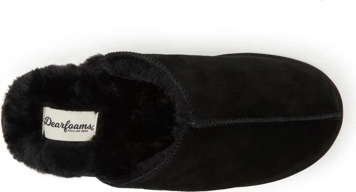 Dearfoams Men's Bradford Genuine Suede Scuff House Slipper - Image 3