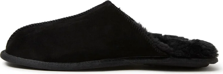 Dearfoams Men's Bradford Genuine Suede Scuff House Slipper - Image 5