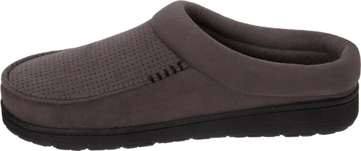 Dearfoams Men's Brendan Perforated Moccasin Toe Clog House Shoe Slipper - Image 2