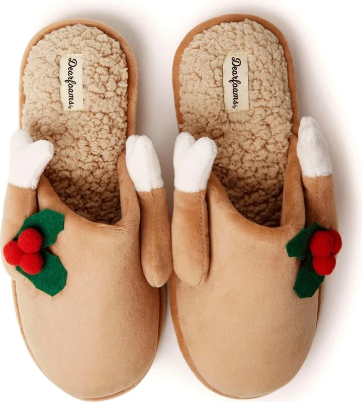 Dearfoams Men's Carson Holiday Thanksgiving Turkey Scuff Slipper - Image 4