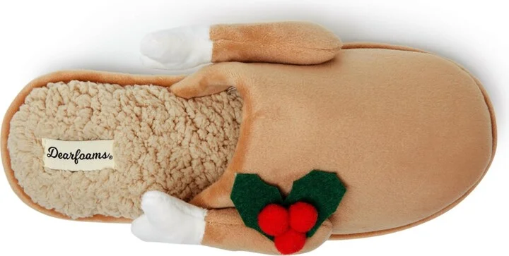 Dearfoams Men's Carson Holiday Thanksgiving Turkey Scuff Slipper - Image 5