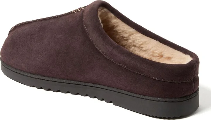 Dearfoams Men's Dean Genuine Suede Clog House Shoe Slipper - Image 2