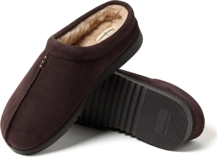 Dearfoams Men's Dean Genuine Suede Clog House Shoe Slipper - Image 3