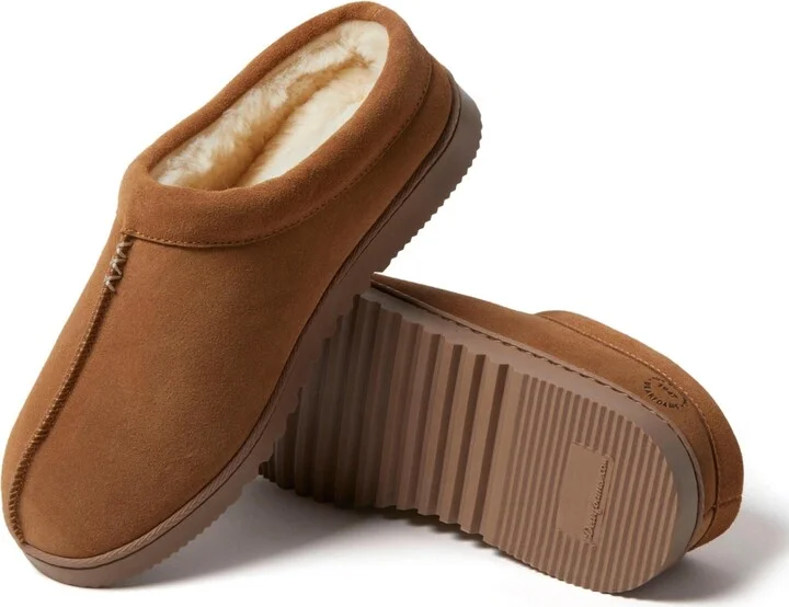 Dearfoams Men's Dean Genuine Suede Clog House Shoe Slipper - Image 7