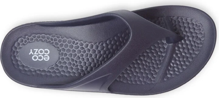 Dearfoams Men's EcoCozy Sustainable Comfort Flip Flop Thong Sandal - Image 11