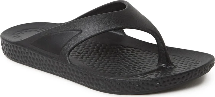 Dearfoams Men's EcoCozy Sustainable Comfort Flip Flop Thong Sandal