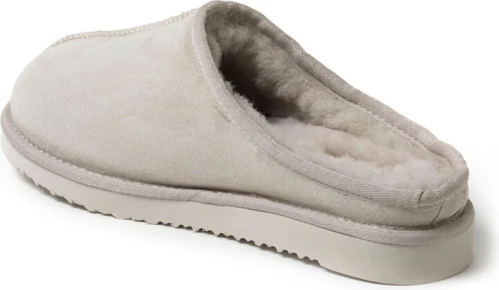Dearfoams Men's Fireside By Grafton Genuine Shearling Clog Slipper - Image 9