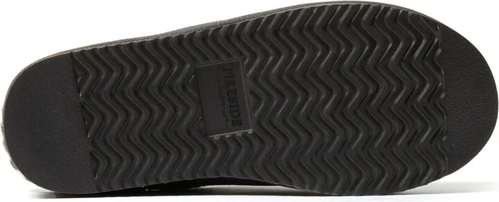 Dearfoams Men's Fireside by Grafton Genuine Shearling Clog Slipper with Taping - Image 8