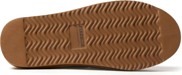 Dearfoams Men's Fireside by Grafton Quilted Genuine Shearling Clog Slipper - Image 5