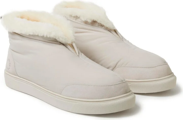 Dearfoams Men's Fireside by Shearling Warm Up Bootie - Image 9