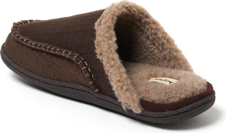 Dearfoams Men's Matthew Moccasin Toe Scuff House Slipper - Image 3