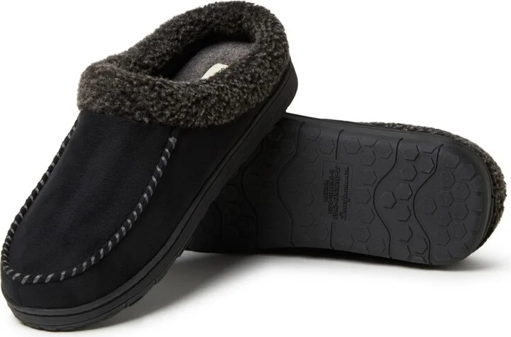 Dearfoams Men's Microsuede Moccasin Toe House Shoe Clog Slipper - Image 6