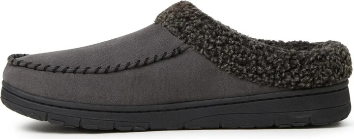 Dearfoams Men's Microsuede Moccasin Toe House Shoe Clog Slipper - Image 11