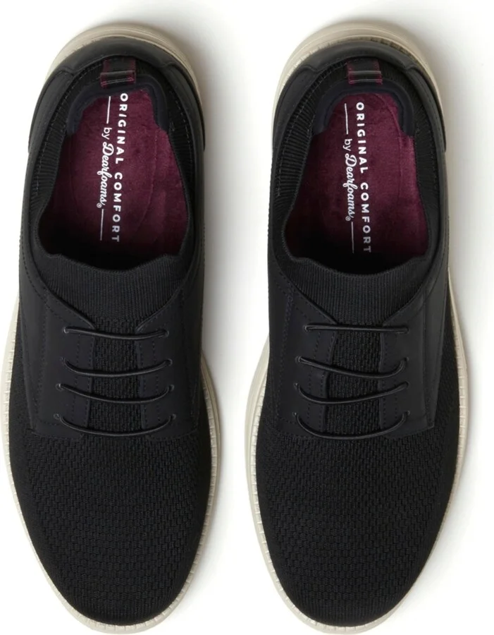 Dearfoams Men's Nash Stretch Knit Oxford Slip On Sneaker - Image 3