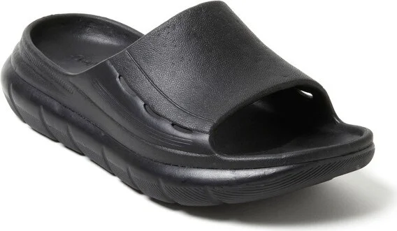 Dearfoams Men's Powell ReGrind EVA Pillow Slide Sandal - Black Size