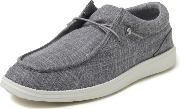 Dearfoams Men's Rhett Lightweight Washable Slip on Closed Black Sneaker