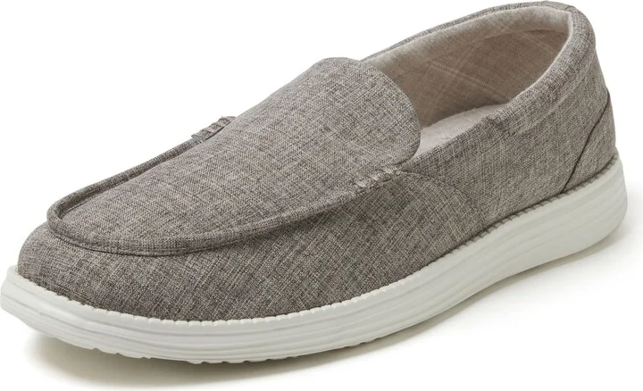 Dearfoams Men's Ronan Lightweight Casual Slip on Shoes Loafer