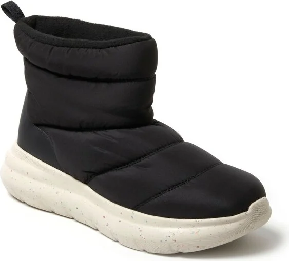 Dearfoams Men's Texoma Bootie With Regnr8 - Black Size