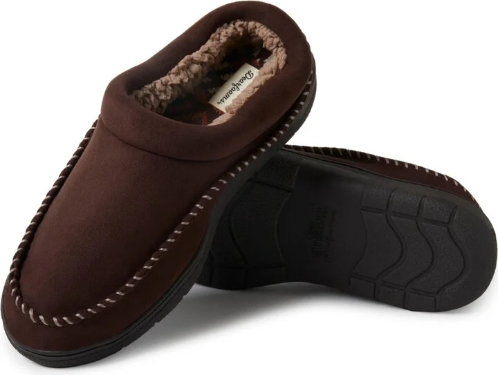 Dearfoams Men's Thompson Moccasin Toe Clog House Shoe Slipper - Image 2
