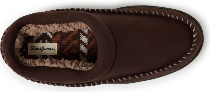 Dearfoams Men's Thompson Moccasin Toe Clog House Shoe Slipper - Image 4