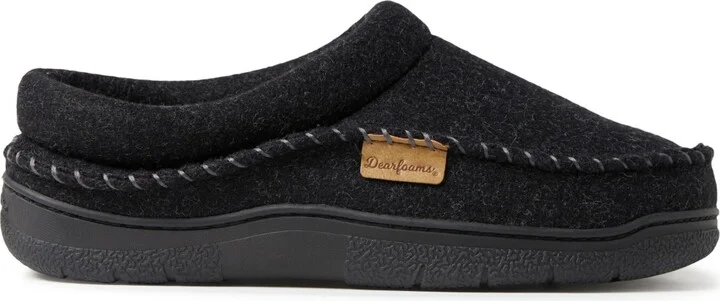 Dearfoams Men's Thompson Wool Blend Clog Slipper - Image 2