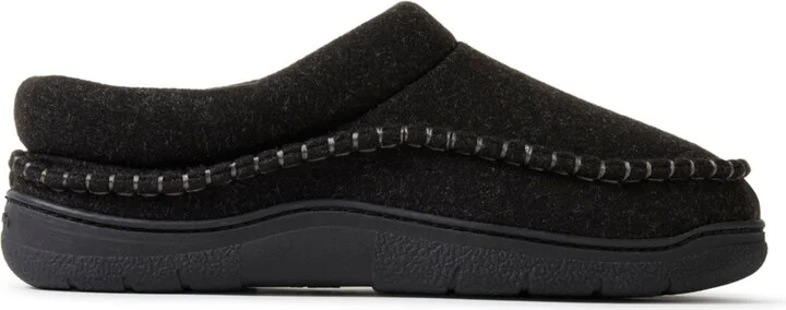 Dearfoams Men's Thompson Wool Blend Clog Slipper - Image 5