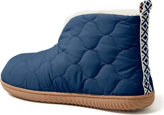 Dearfoams Men's Warm Up Bootie House Shoe Boot Sipper - Pavement Size L - Image 5
