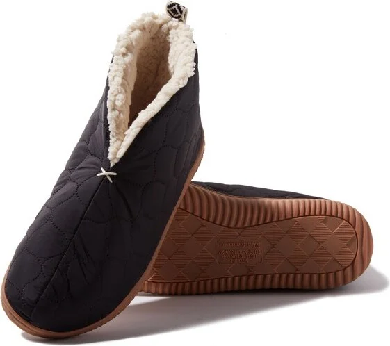 Dearfoams Men's Warm Up Bootie House Shoe Boot Sipper - Pavement Size L - Image 6