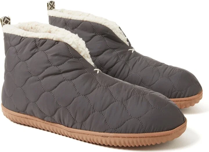 Dearfoams Men's Warm Up Bootie House Shoe Boot Slipper - Image 4