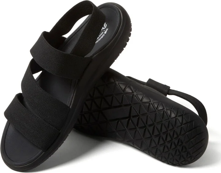 Dearfoams Women's Emilia Elastic Gore Strappy Sandal - Image 7