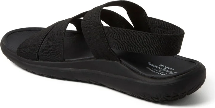 Dearfoams Women's Emilia Elastic Gore Strappy Sandal - Image 9