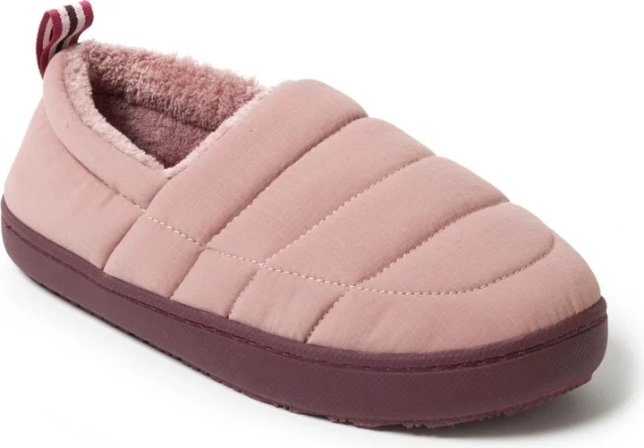 Dearfoams Women's Fern Ripstop Closed Back House Slipper