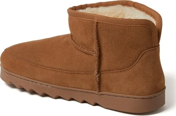 Dearfoams Women's Gretchen Genuine Suede Mini Bootie - Chestnut Size - Image 3