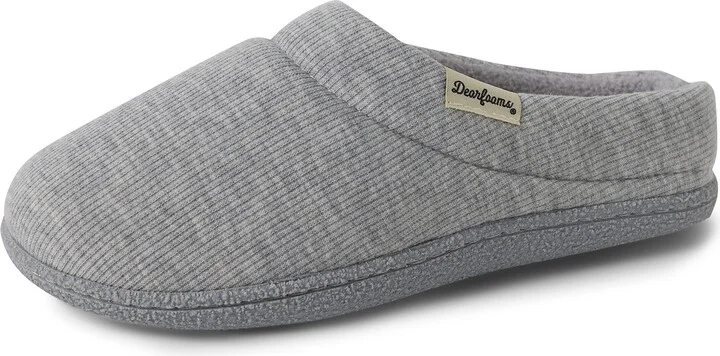 Dearfoams Women's Lacey Machine Washable Memory Foam Comfort Easy on/Off Clog Slipper