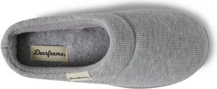 Dearfoams Women's Lacey Rib Knit House Shoe Clog Slipper - Image 8