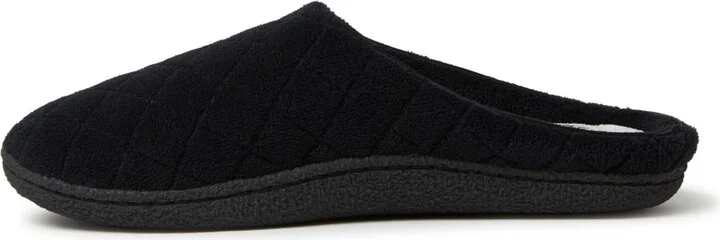 Dearfoams Women's Leslie Quilted Microfiber Terry Memory Foam Clog House Slipper - Image 3
