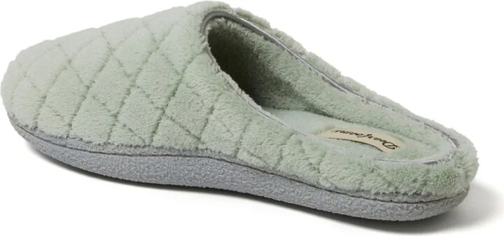 Dearfoams Women's Leslie Quilted Microfiber Terry Memory Foam Clog House Slipper - Image 11