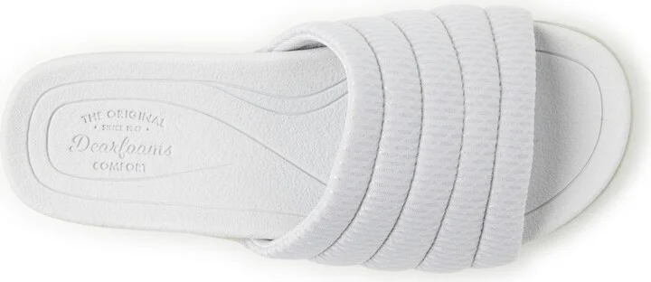 Dearfoams Womens Low Foam Slide Sandal - Image 3