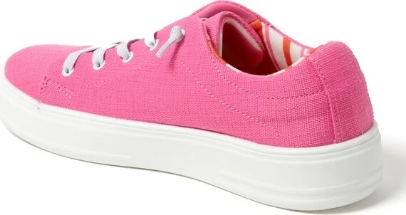 Dearfoams Women's Mabel Woven Slip On Sneaker - White Size - Image 4