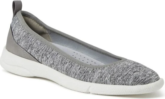 Dearfoams Women's Mia Ballet Flat Slip-On - Blue Leopard Size