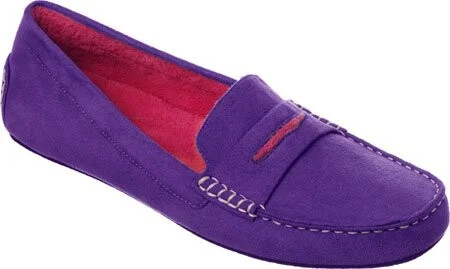Dearfoams Women's Microfiber Suede Flat