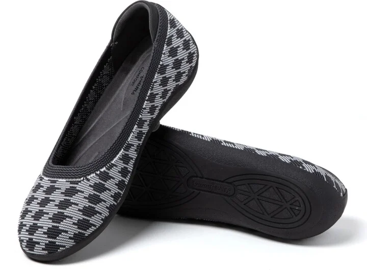 Dearfoams Women's Misty Ballet Flat Lightweight Slip Ons - Image 3