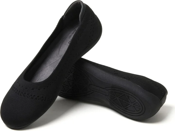 Dearfoams Women's Misty Ballet Flat Lightweight Slip Ons - Image 11